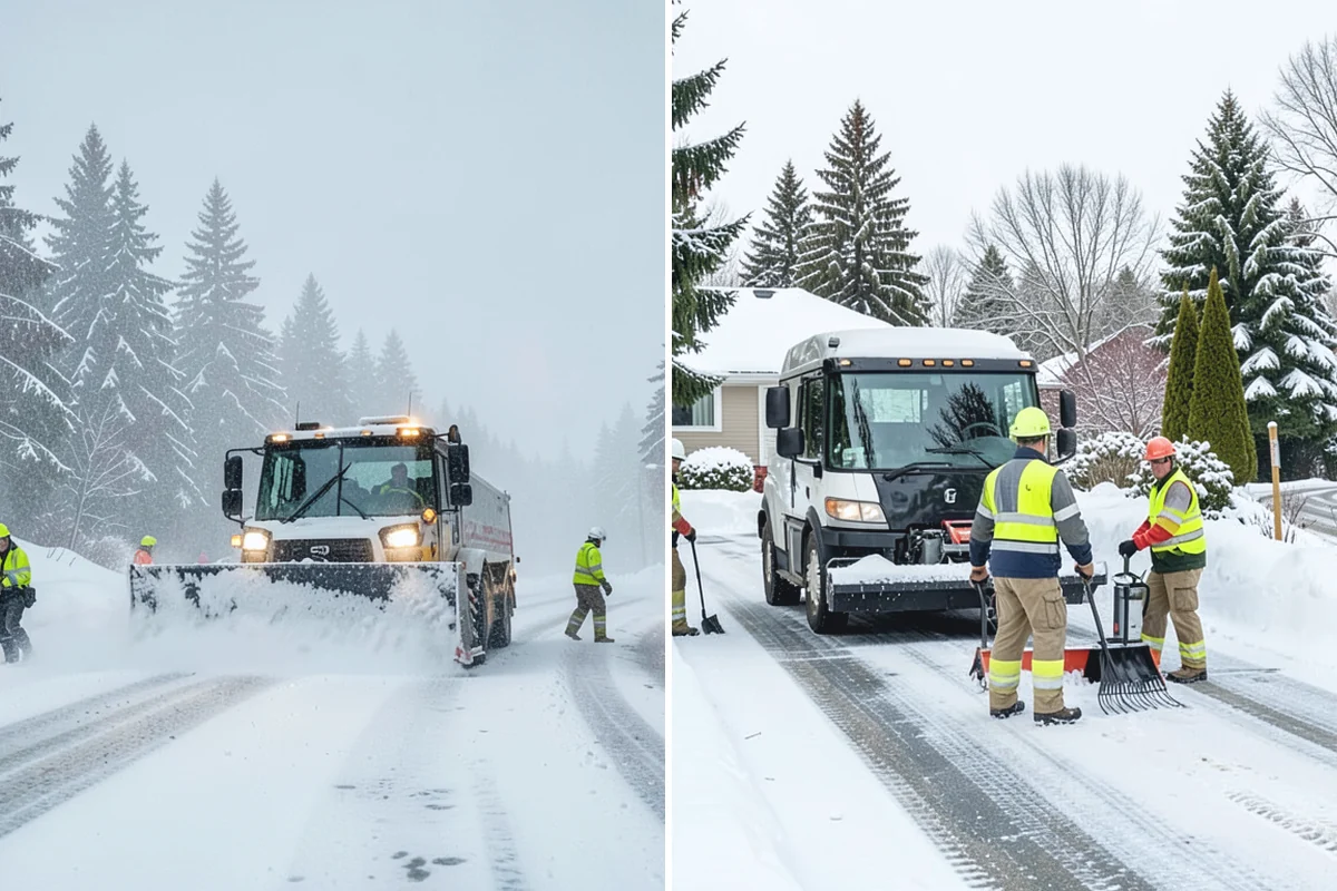 Flat Roof Snow Removal in Marysville, Snohomish County, WA - Inspect the membrane and locate all drains