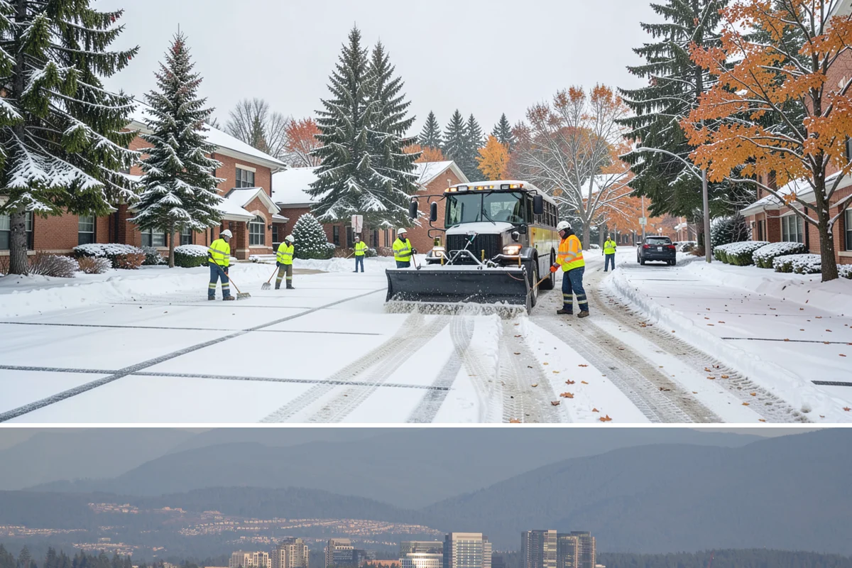 Flat Roof Snow Removal in Medina, King County, WA - Flat roof snow removal is most urgent during prolonged lowland snow and the wet spells that let meltwater pond and add weight.