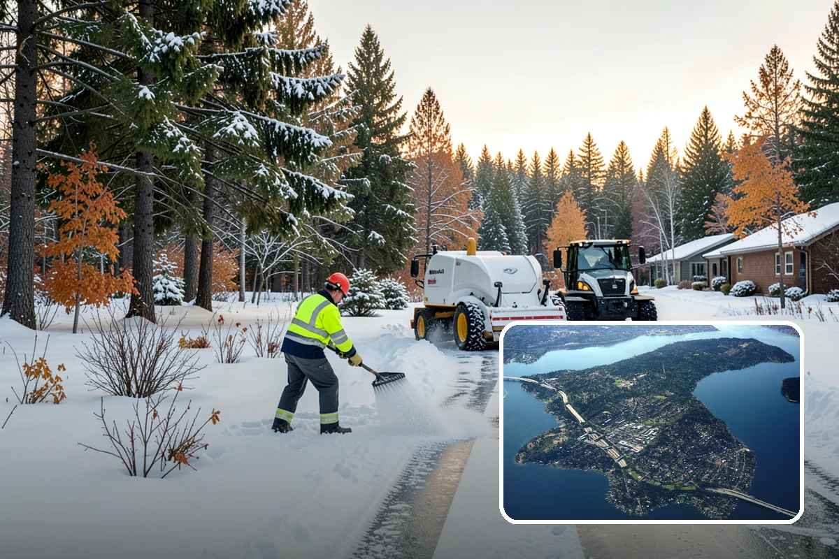 Flat Roof Snow Removal in Mercer Island, King County, WA - Prevents dangerous load buildup on non-shedding roofs