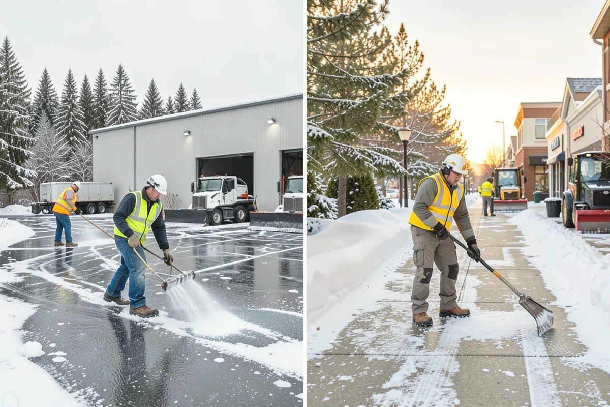Flat Roof Snow Removal in Mill Creek, Snohomish County, WA - Inspect the membrane and locate all drains