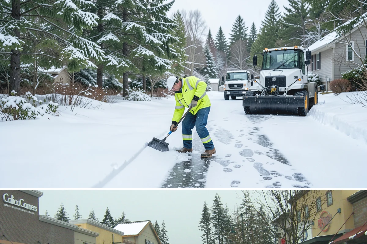 Flat Roof Snow Removal in Mill Creek, Snohomish County, WA - Flat roof snow removal is most urgent during prolonged lowland snow and the wet spells that let meltwater pond and add weight.
