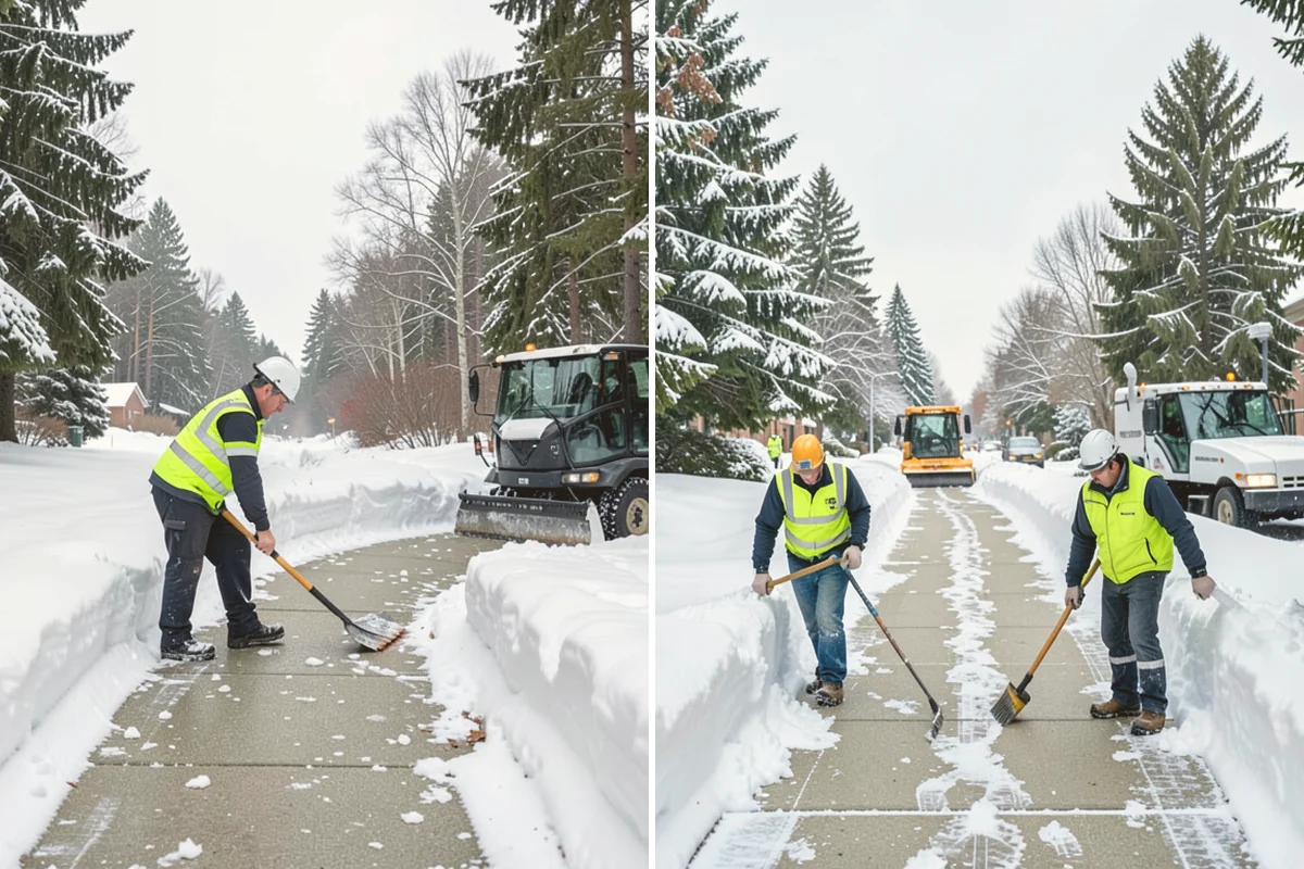 Flat Roof Snow Removal in Milton, King County, WA - Inspect the membrane and locate all drains
