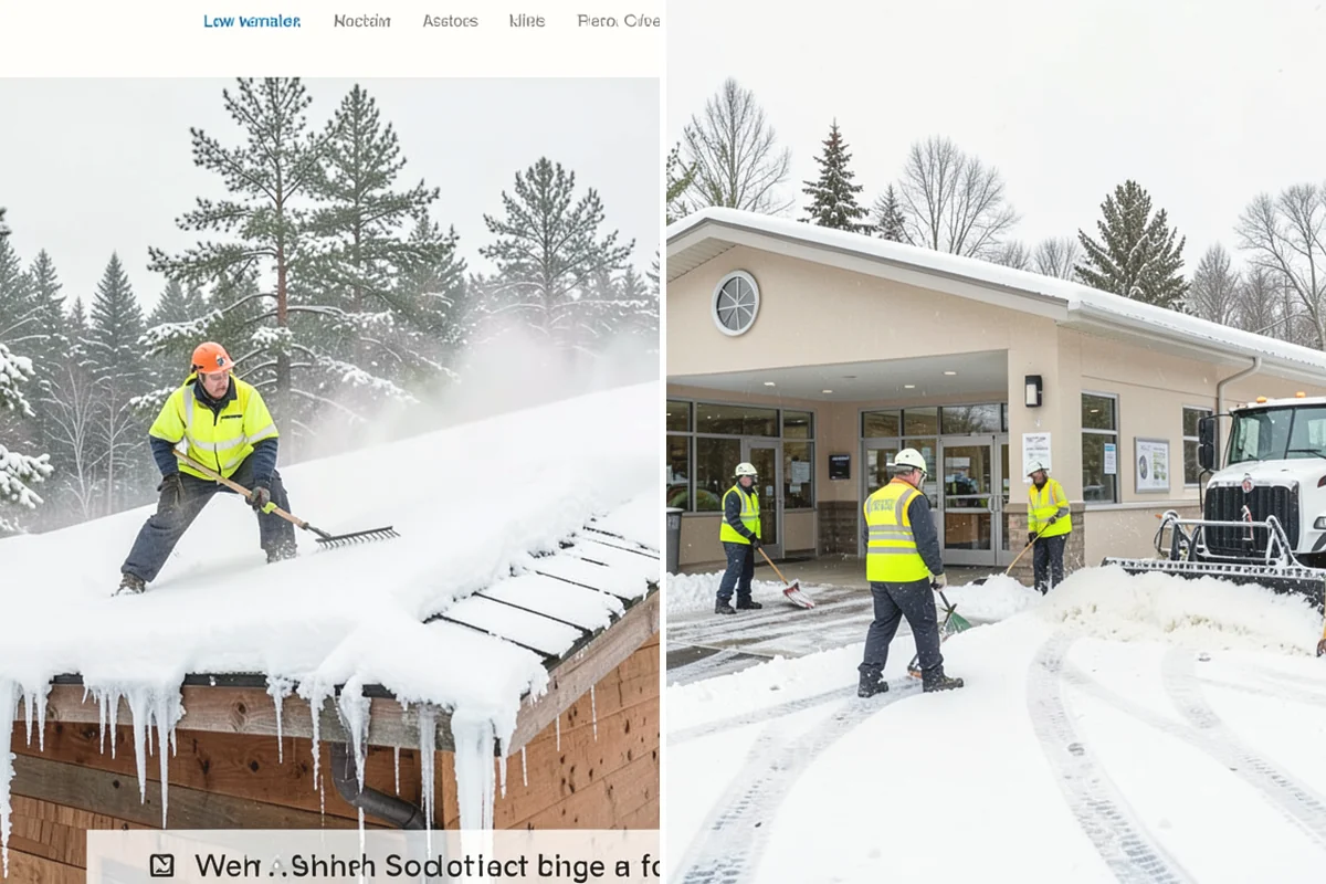 Flat Roof Snow Removal in Monroe, Snohomish County, WA - Inspect the membrane and locate all drains