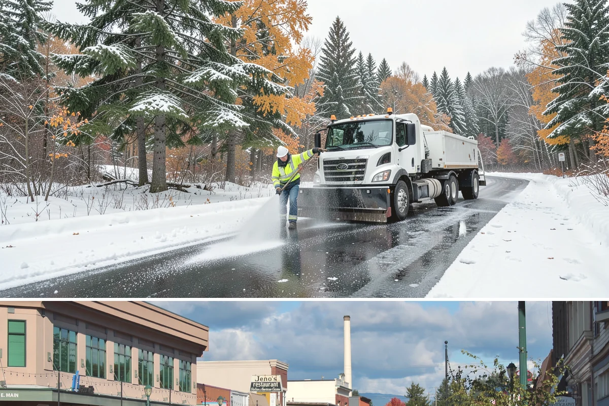 Flat Roof Snow Removal in Monroe, Snohomish County, WA - Flat roof snow removal is most urgent during prolonged lowland snow and the wet spells that let meltwater pond and add weight.