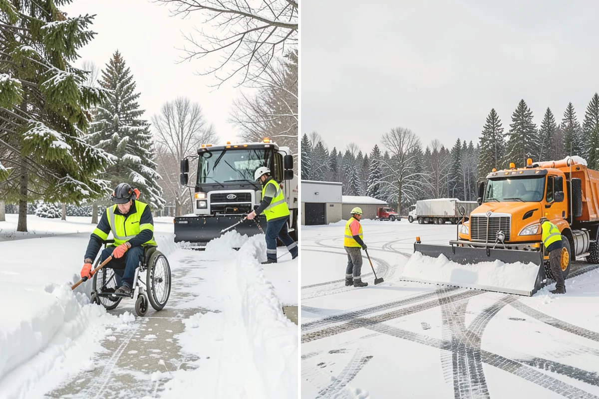 Flat Roof Snow Removal in Mount Vernon, Skagit County, WA - Inspect the membrane and locate all drains
