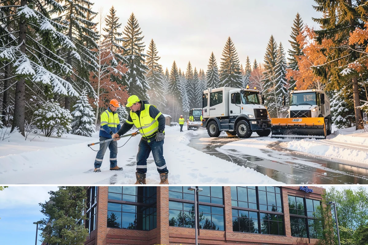 Flat Roof Snow Removal in Mountlake Terrace, Snohomish County, WA - Flat roof snow removal is most urgent during prolonged lowland snow and the wet spells that let meltwater pond and add weight.