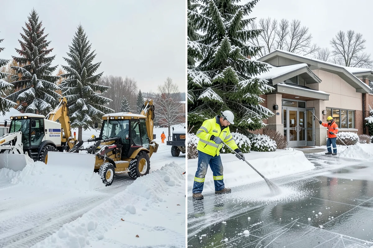 Flat Roof Snow Removal in Normandy Park, King County, WA - Inspect the membrane and locate all drains