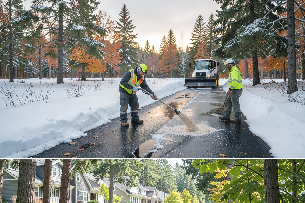 Flat Roof Snow Removal in Normandy Park, King County, WA - Flat roof snow removal is most urgent during prolonged lowland snow and the wet spells that let meltwater pond and add weight.