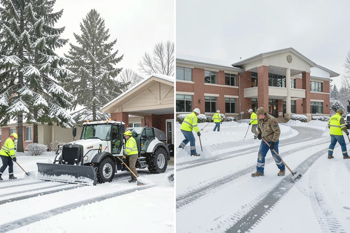 Flat Roof Snow Removal in North Bend, King County, WA - Inspect the membrane and locate all drains