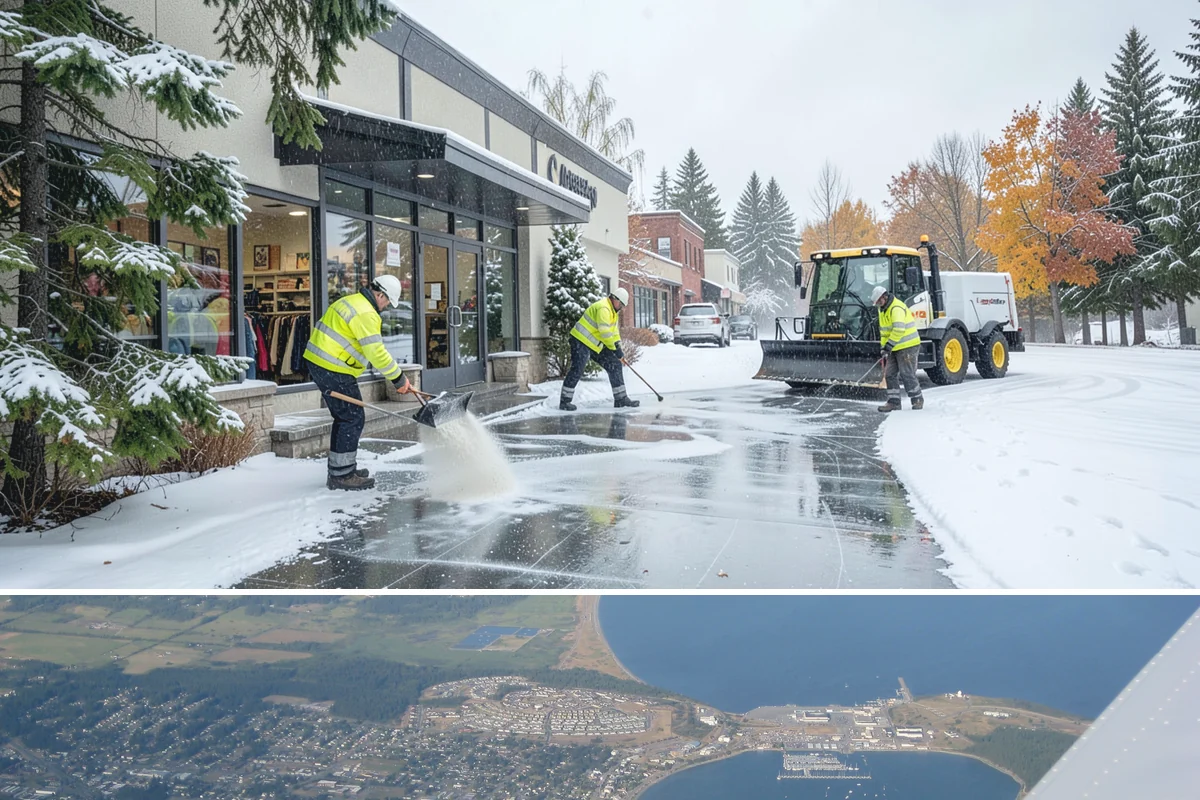 Flat Roof Snow Removal in Oak Harbor, Island County, WA - Flat roof snow removal is most urgent during prolonged lowland snow and the wet spells that let meltwater pond and add weight.