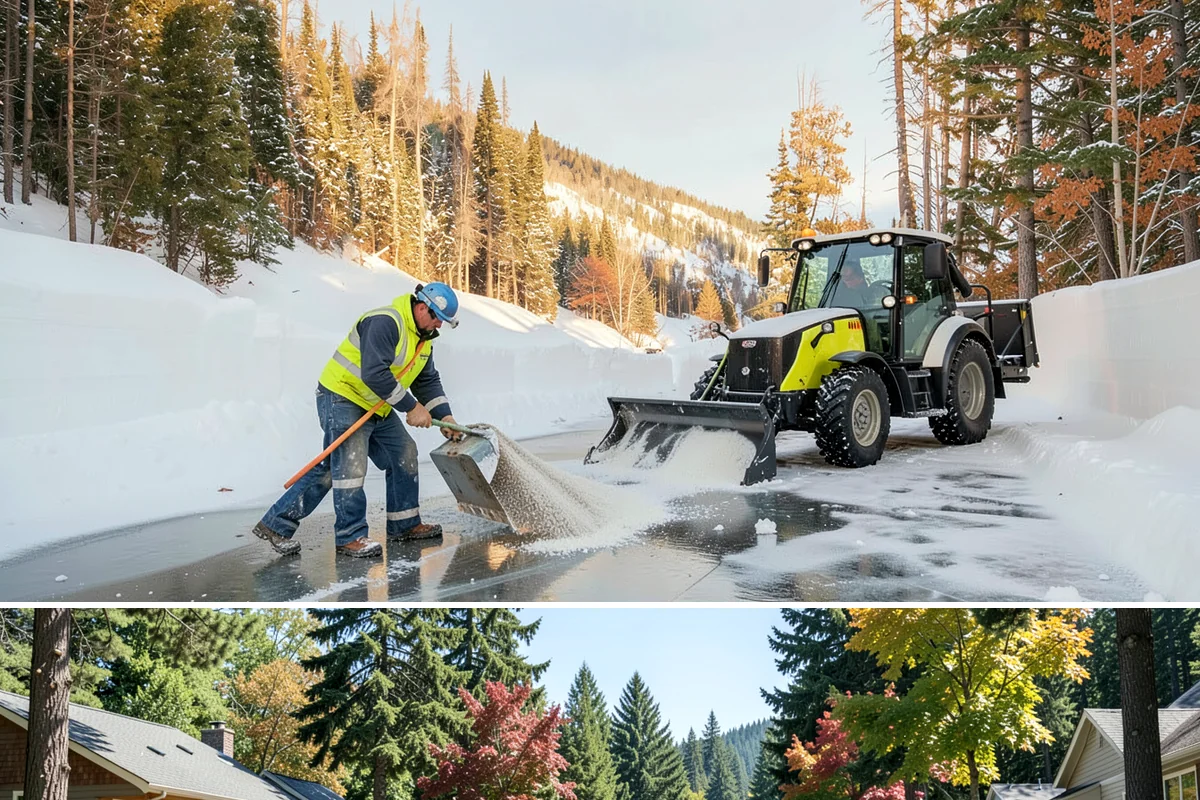 Flat Roof Snow Removal in Orting, Pierce County, WA - Flat roof snow removal is most urgent during prolonged lowland snow and the wet spells that let meltwater pond and add weight.