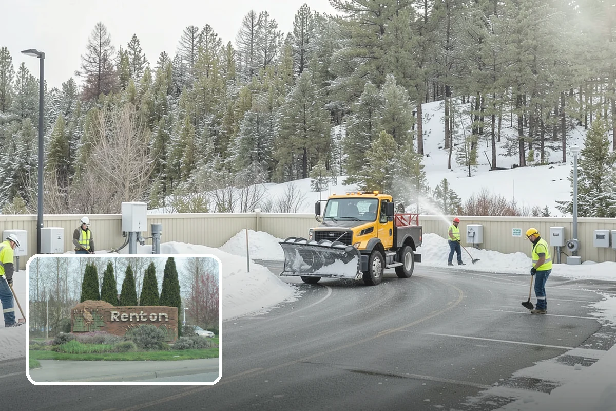 Flat Roof Snow Removal in Renton, King County, WA - Prevents dangerous load buildup on non-shedding roofs