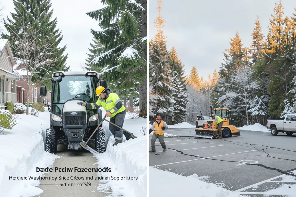 Flat Roof Snow Removal in Renton, King County, WA - Inspect the membrane and locate all drains