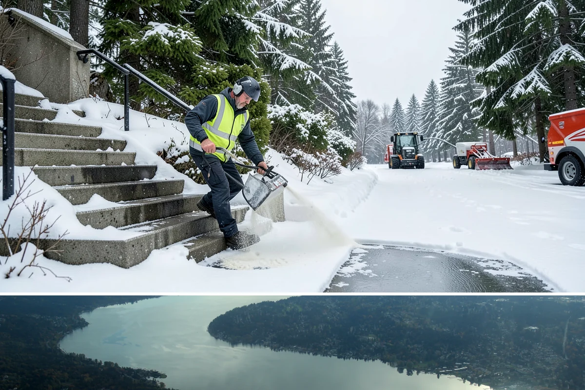 Flat Roof Snow Removal in Sammamish, King County, WA - Flat roof snow removal is most urgent during prolonged lowland snow and the wet spells that let meltwater pond and add weight.