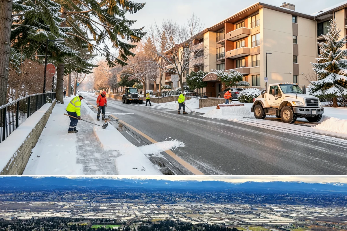 Flat Roof Snow Removal in SeaTac, King County, WA - Flat roof snow removal is most urgent during prolonged lowland snow and the wet spells that let meltwater pond and add weight.