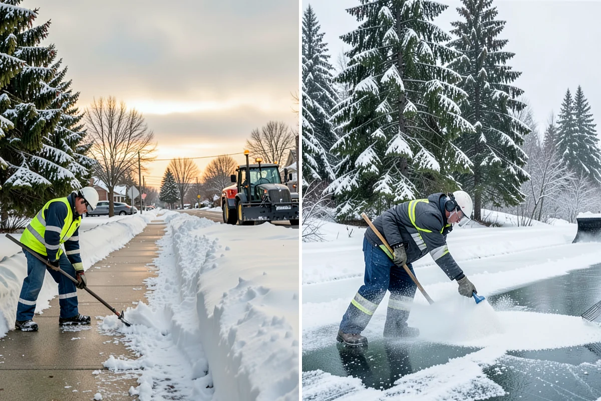 Flat Roof Snow Removal in Sedro-Woolley, Skagit County, WA - Inspect the membrane and locate all drains