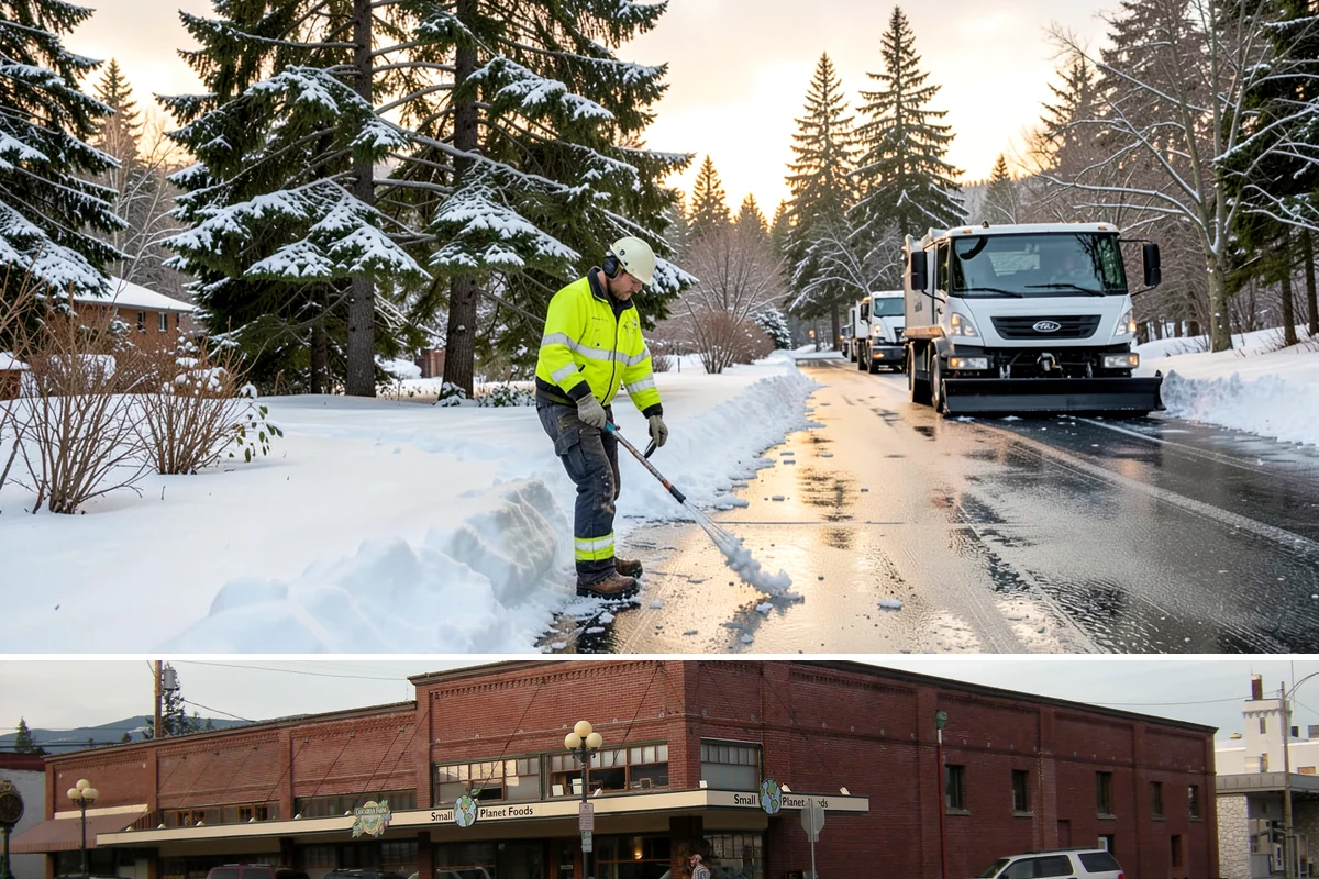 Flat Roof Snow Removal in Sedro-Woolley, Skagit County, WA - Flat roof snow removal is most urgent during prolonged lowland snow and the wet spells that let meltwater pond and add weight.