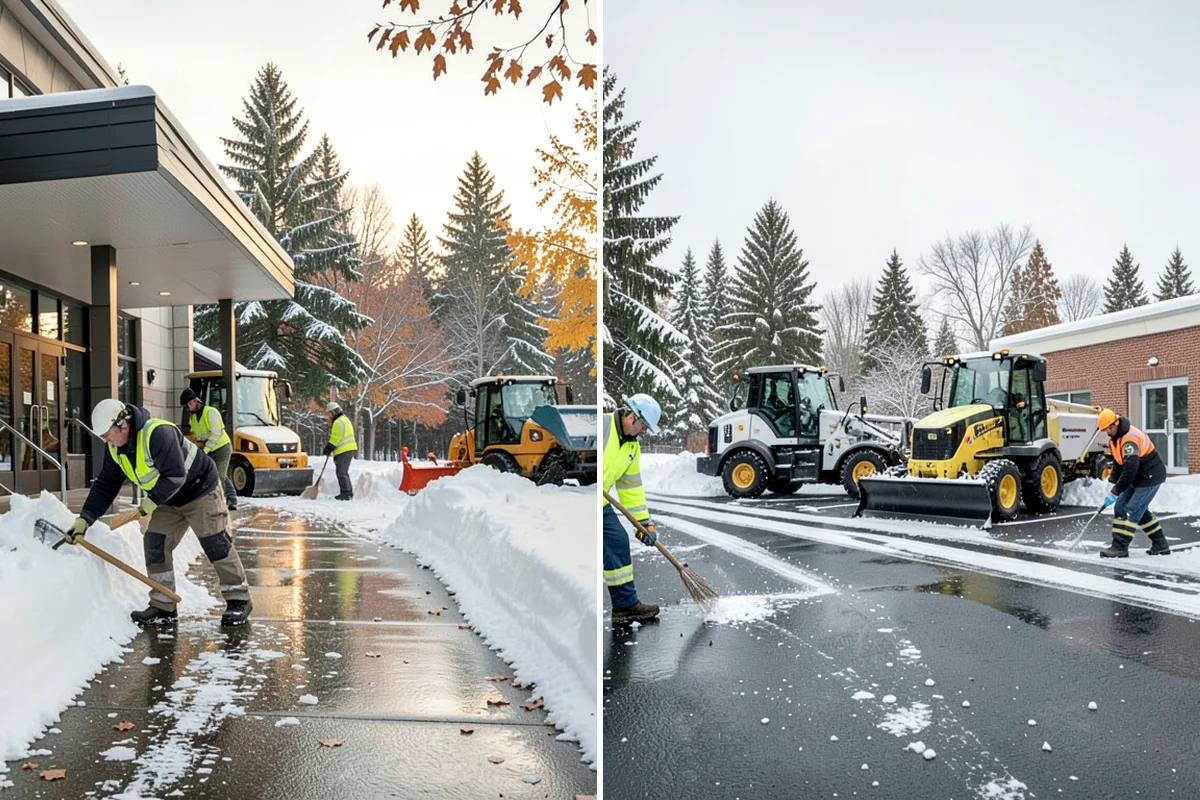 Flat Roof Snow Removal in Shoreline, King County, WA - Inspect the membrane and locate all drains