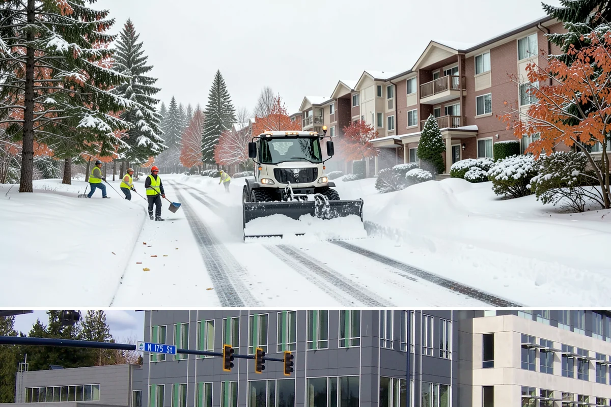 Flat Roof Snow Removal in Shoreline, King County, WA - Flat roof snow removal is most urgent during prolonged lowland snow and the wet spells that let meltwater pond and add weight.