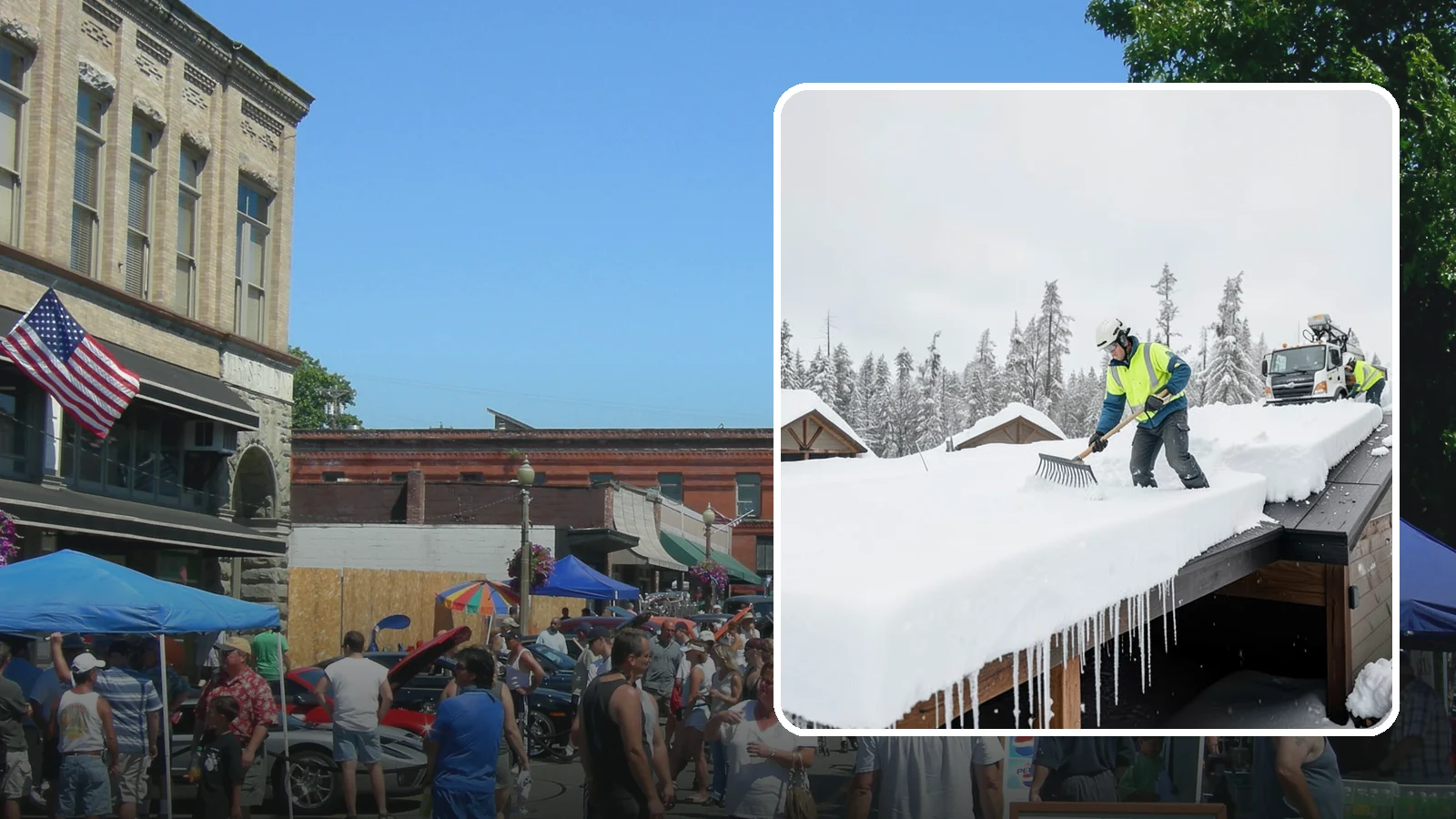 Flat Roof Snow Removal in Snohomish, Snohomish County, WA - We clear snow from flat and low-slope roofs where drainage is poor and loads concentrate quickly.
