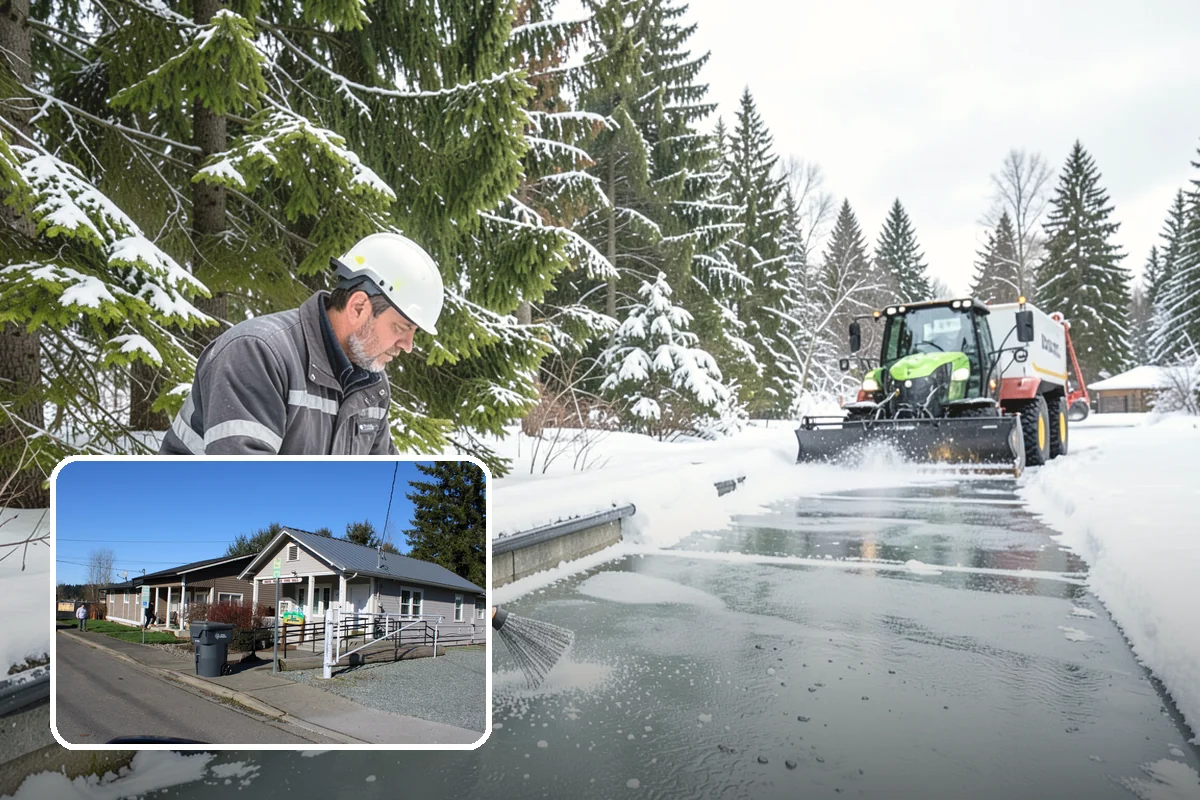 Flat Roof Snow Removal in South Prairie, Pierce County, WA - Prevents dangerous load buildup on non-shedding roofs