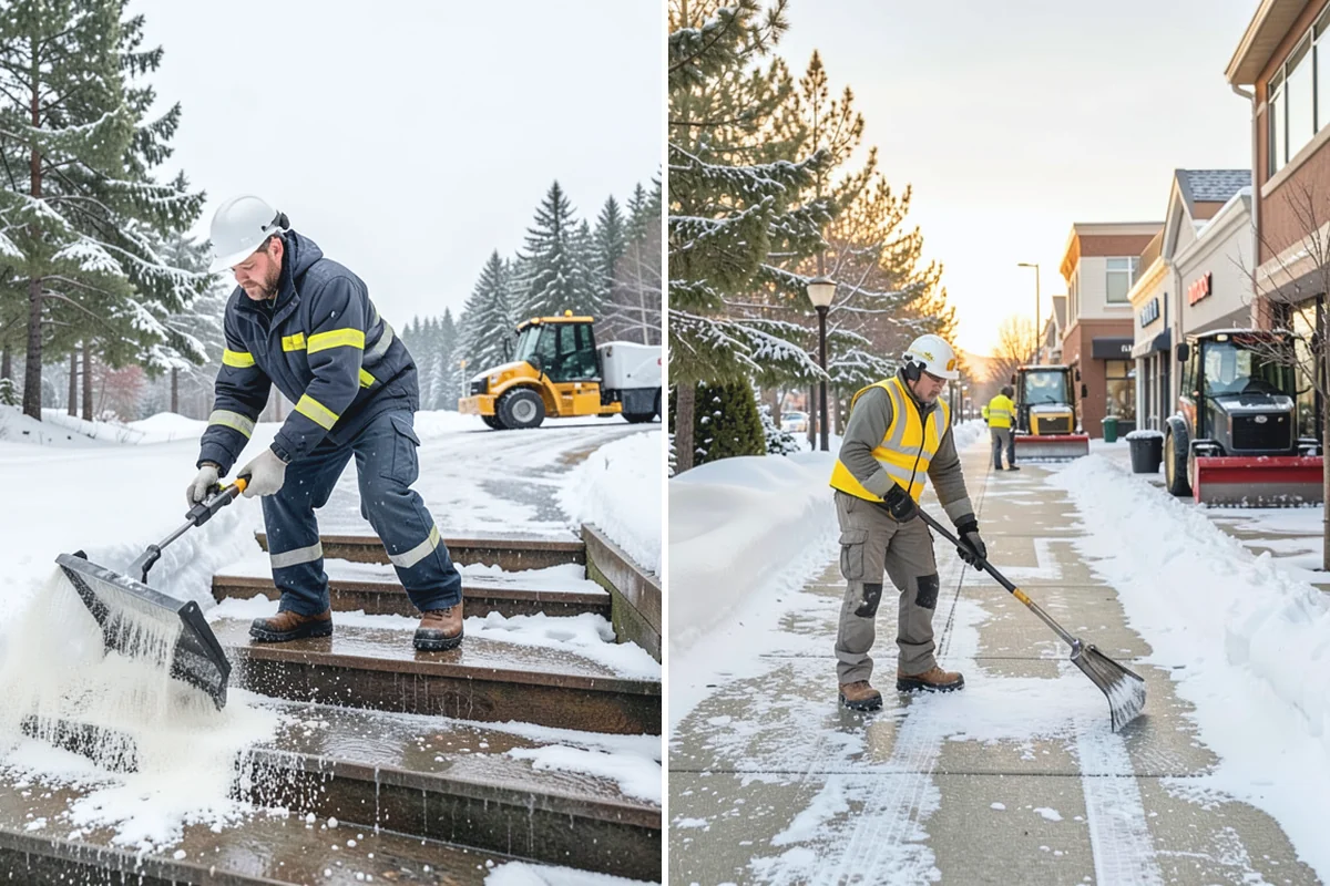 Flat Roof Snow Removal in South Prairie, Pierce County, WA - Inspect the membrane and locate all drains