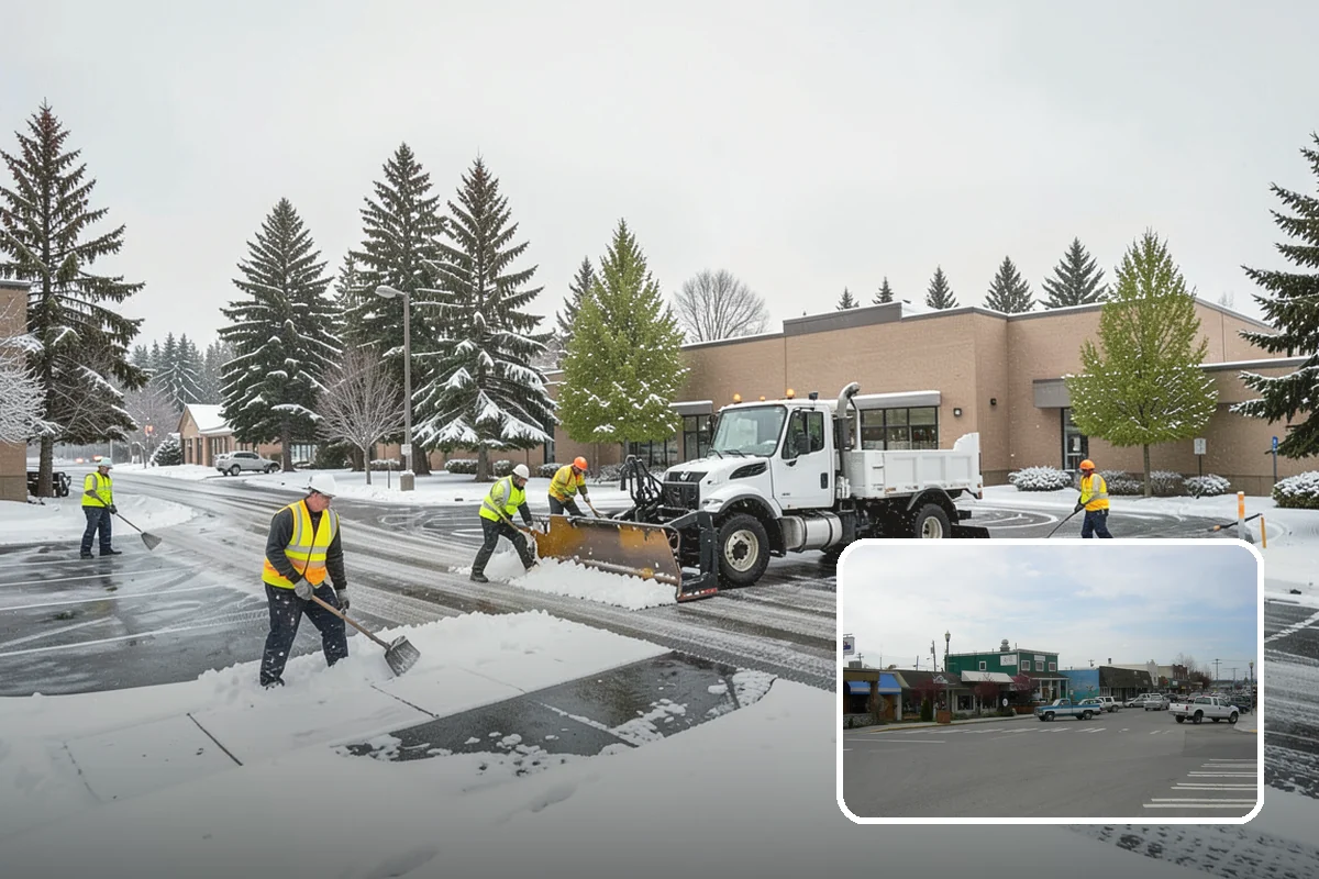 Flat Roof Snow Removal in Stanwood, Snohomish County, WA - Prevents dangerous load buildup on non-shedding roofs