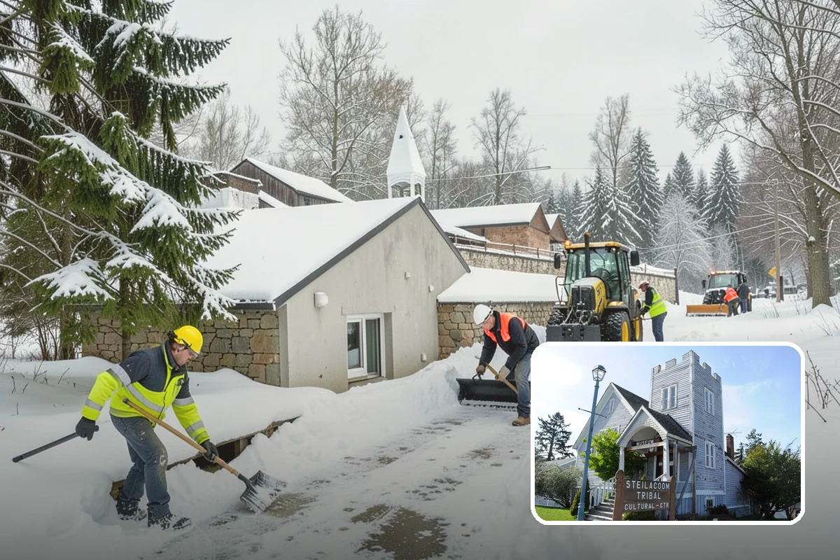Flat Roof Snow Removal in Steilacoom, Pierce County, WA - Prevents dangerous load buildup on non-shedding roofs