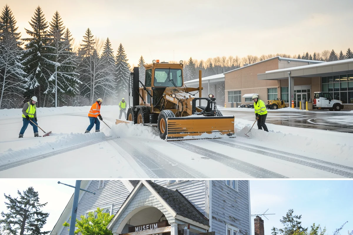 Flat Roof Snow Removal in Steilacoom, Pierce County, WA - Flat roof snow removal is most urgent during prolonged lowland snow and the wet spells that let meltwater pond and add weight.