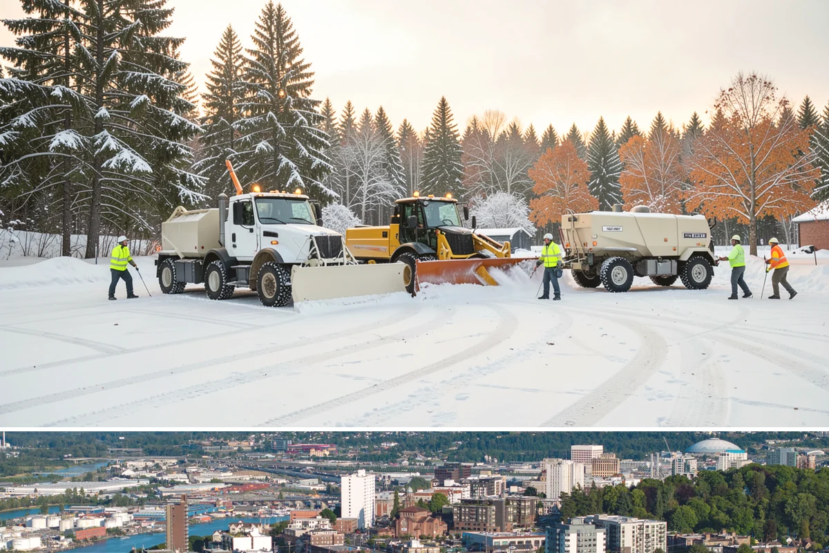 Flat Roof Snow Removal in Tacoma, Pierce County, WA - Flat roof snow removal is most urgent during prolonged lowland snow and the wet spells that let meltwater pond and add weight.