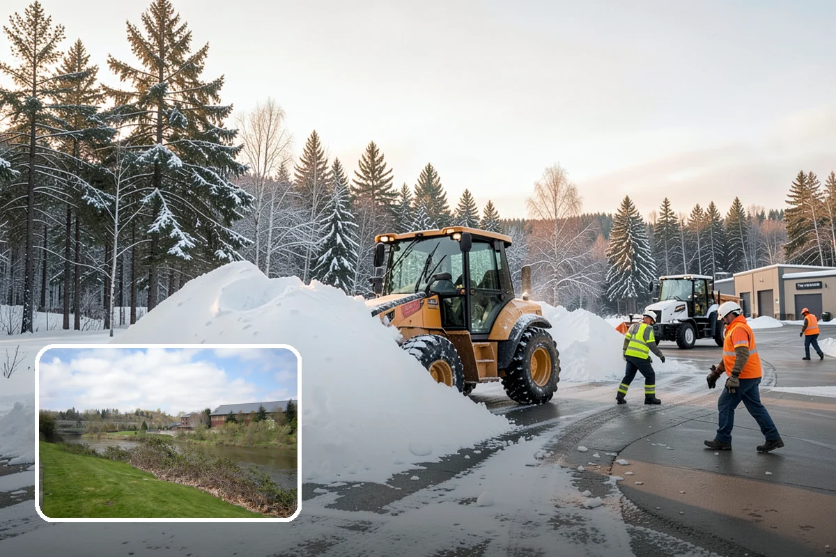 Flat Roof Snow Removal in Tukwila, King County, WA - Prevents dangerous load buildup on non-shedding roofs