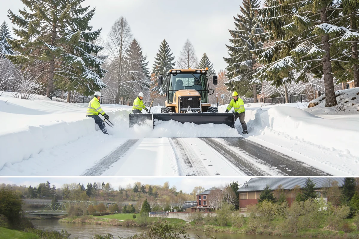 Flat Roof Snow Removal in Tukwila, King County, WA - Flat roof snow removal is most urgent during prolonged lowland snow and the wet spells that let meltwater pond and add weight.