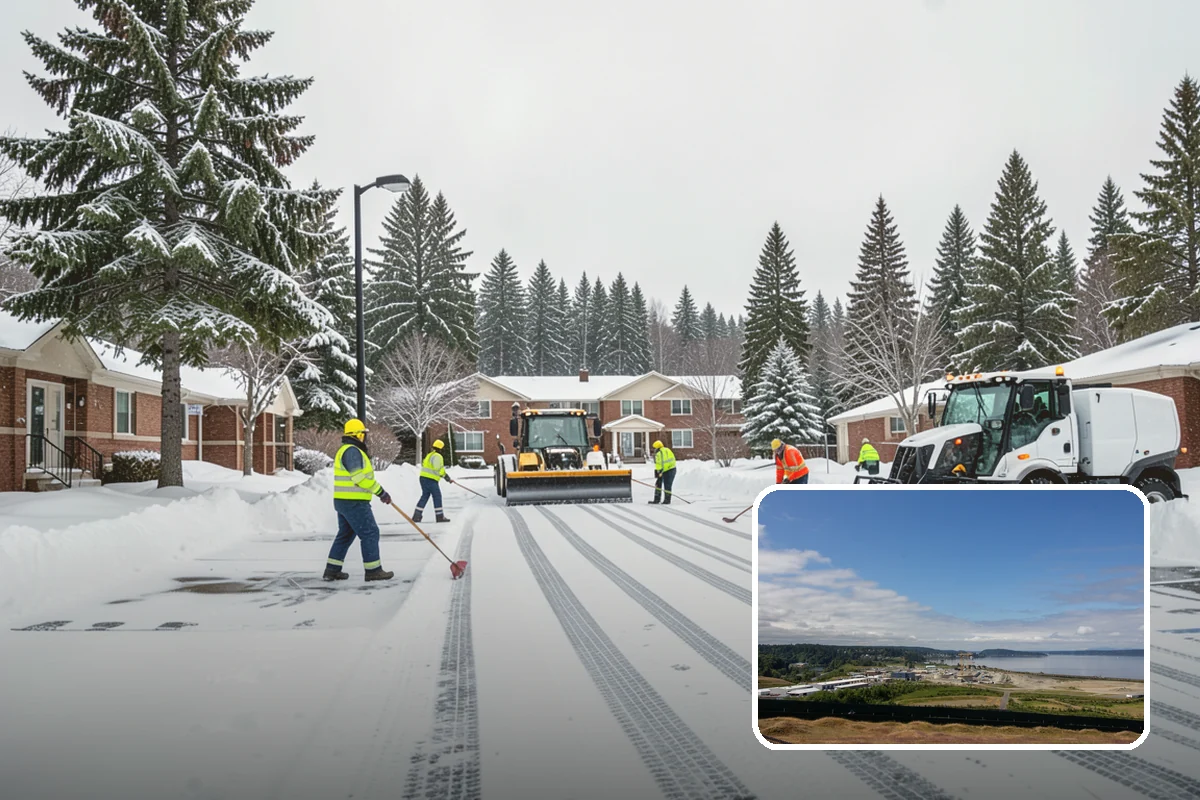 Flat Roof Snow Removal in University Place, Pierce County, WA - Prevents dangerous load buildup on non-shedding roofs