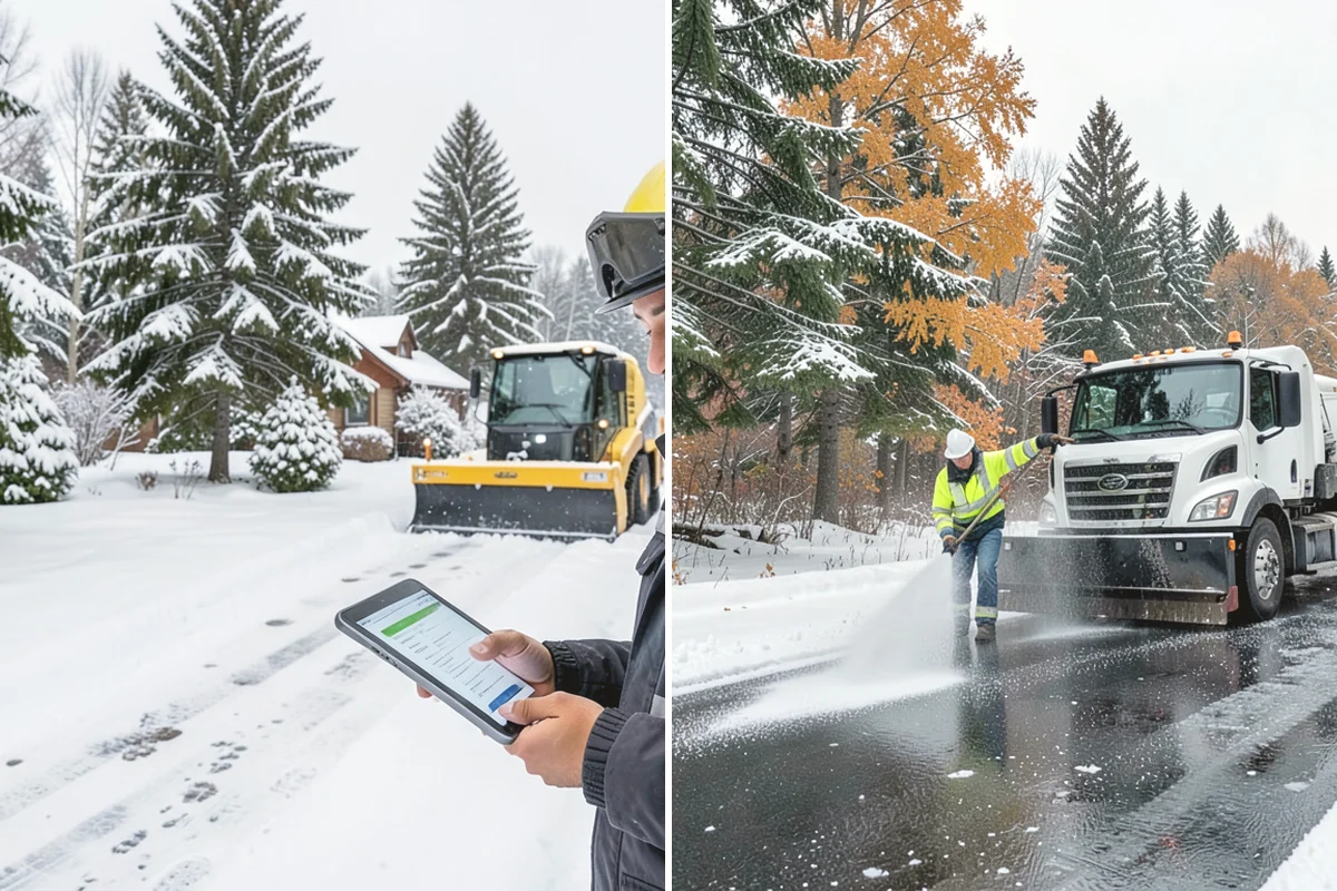Flat Roof Snow Removal in University Place, Pierce County, WA - Inspect the membrane and locate all drains