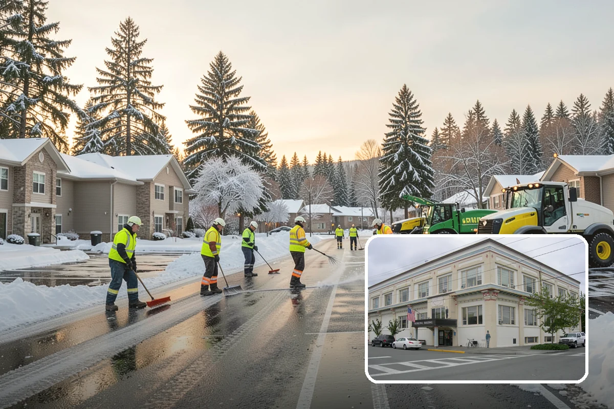 Freezing Rain Response in Anacortes, Skagit County, WA - Pre-treatment that stops the glaze from bonding before drizzle even falls