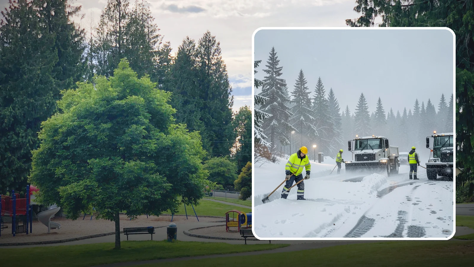 Freezing Rain Response in Bonney Lake, Pierce County, WA - When freezing rain turns every surface to invisible glass, we treat your property before the first fall happens.