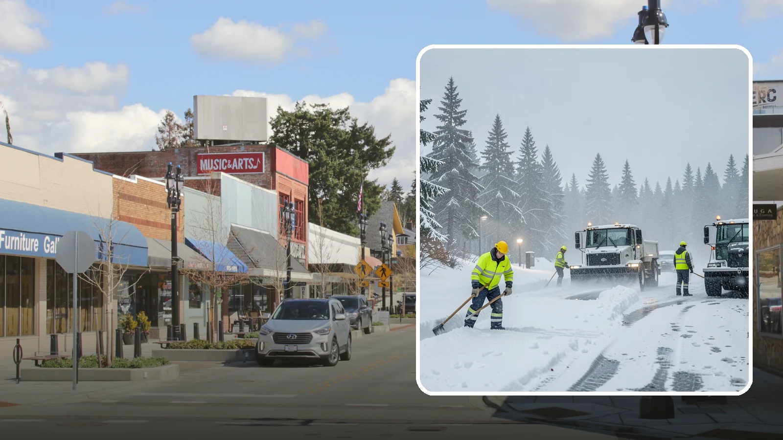 Freezing Rain Response in Bothell, King County, WA - When freezing rain turns every surface to invisible glass, we treat your property before the first fall happens.