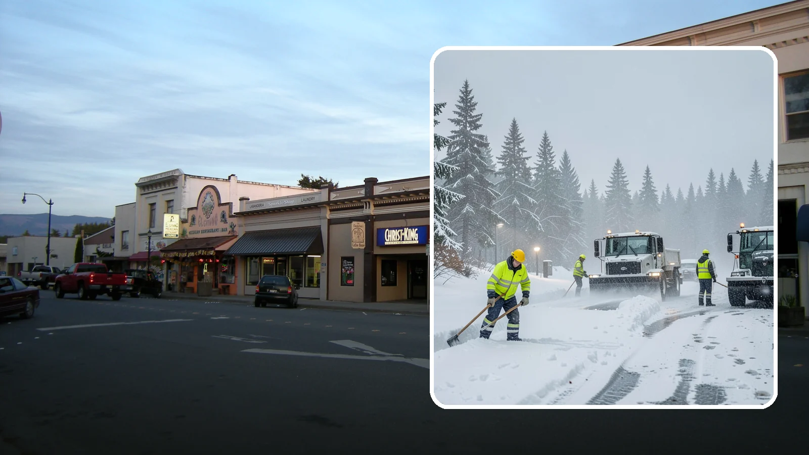 Freezing Rain Response in Burlington, Skagit County, WA - When freezing rain turns every surface to invisible glass, we treat your property before the first fall happens.