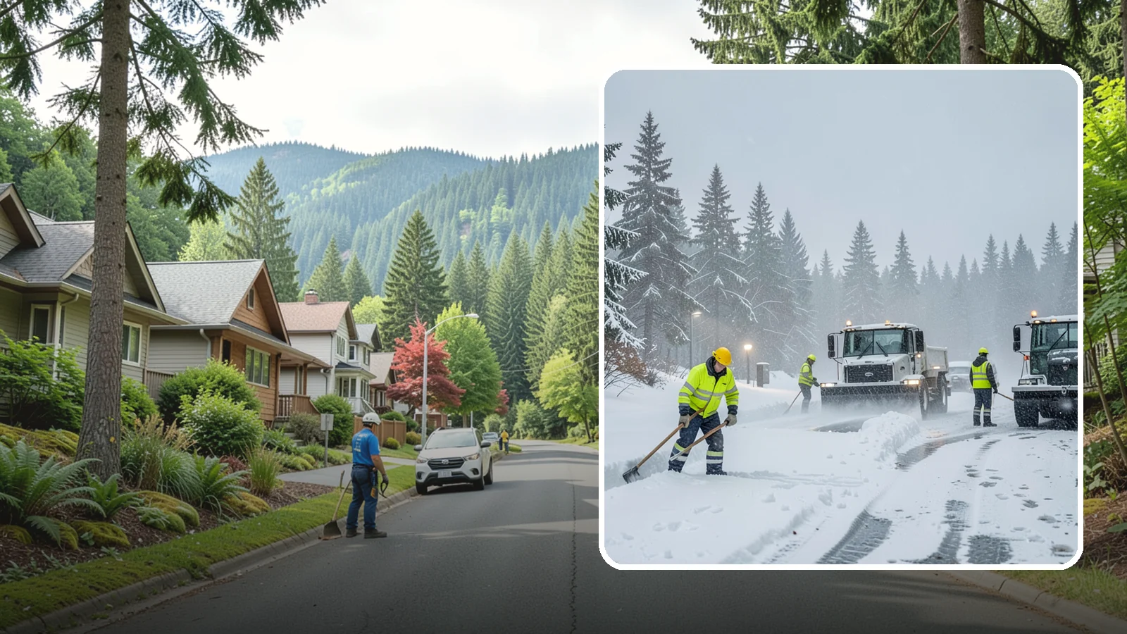 Freezing Rain Response in Darrington, Snohomish County, WA - When freezing rain turns every surface to invisible glass, we treat your property before the first fall happens.