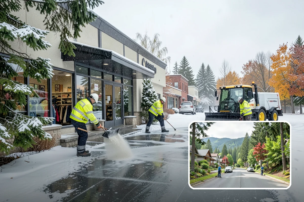 Freezing Rain Response in Darrington, Snohomish County, WA - Pre-treatment that stops the glaze from bonding before drizzle even falls