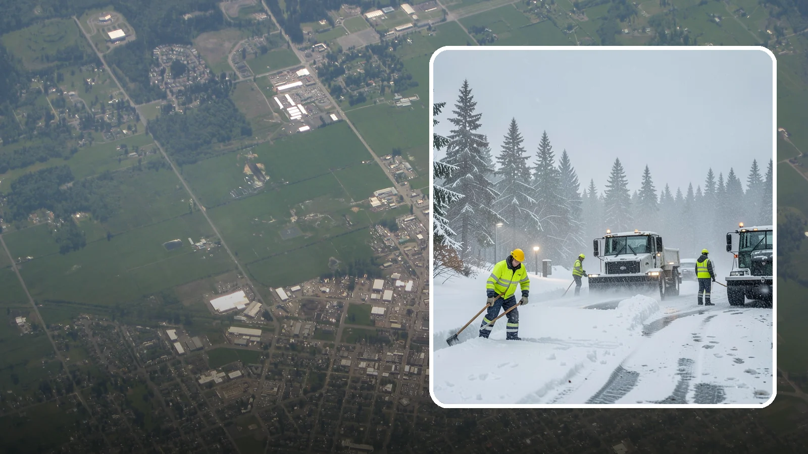 Freezing Rain Response in Enumclaw, King County, WA - When freezing rain turns every surface to invisible glass, we treat your property before the first fall happens.