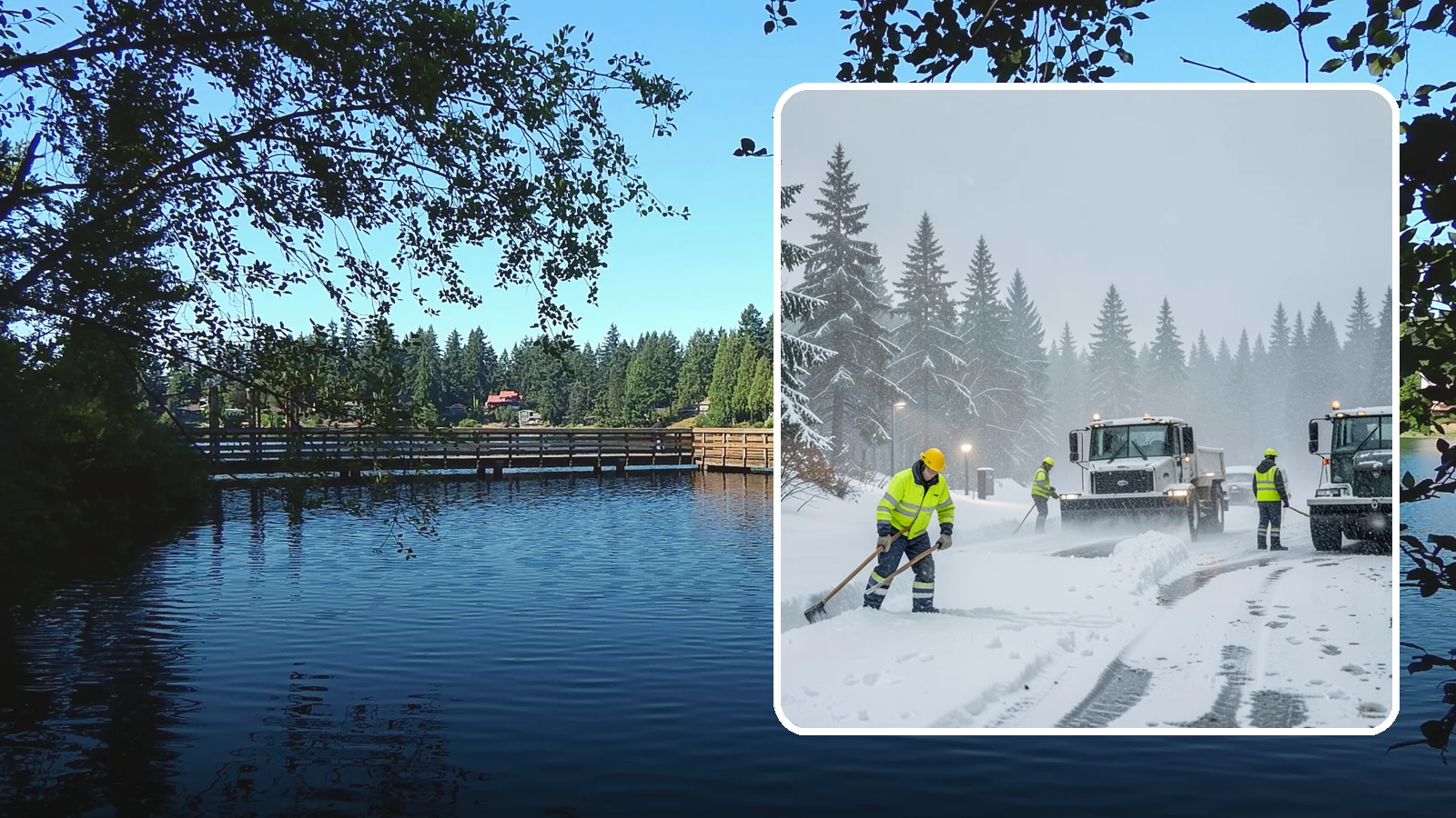 Freezing Rain Response in Federal Way, King County, WA - When freezing rain turns every surface to invisible glass, we treat your property before the first fall happens.