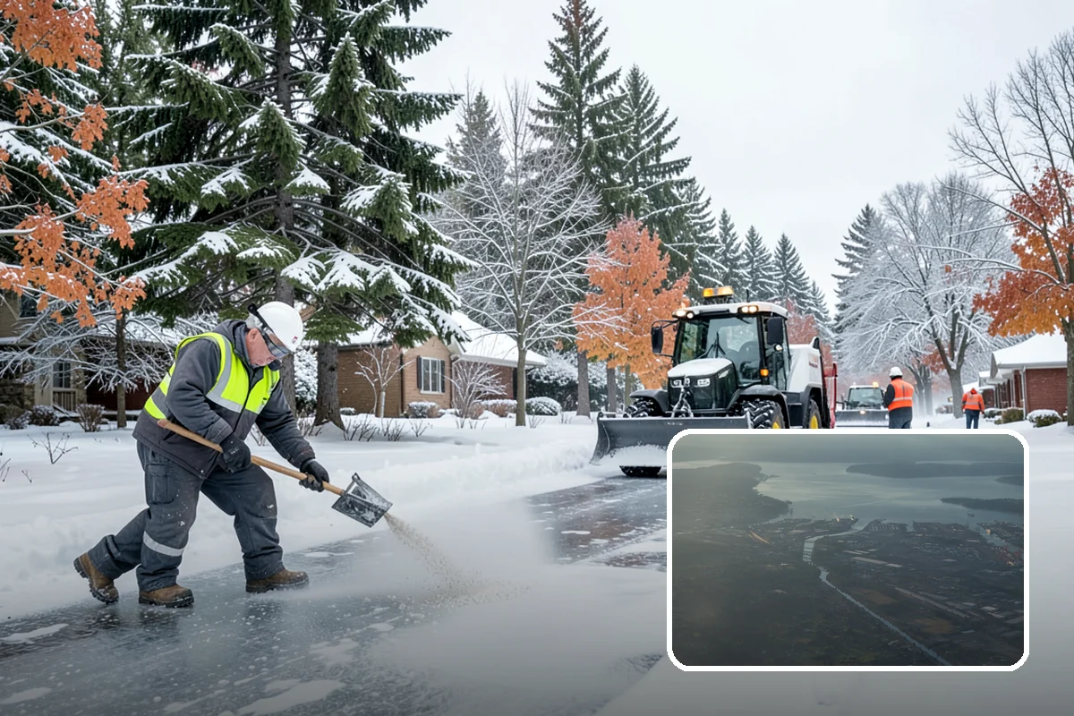 Freezing Rain Response in Fife, Pierce County, WA - Pre-treatment that stops the glaze from bonding before drizzle even falls