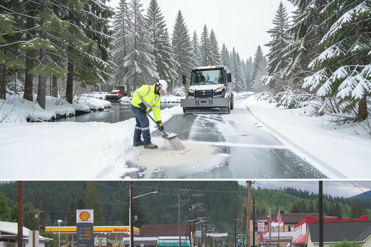 Freezing Rain Response in Granite Falls, Snohomish County, WA - Freezing rain events peak from December through early February when shallow cold air pools in the Puget Sound basin beneath...
