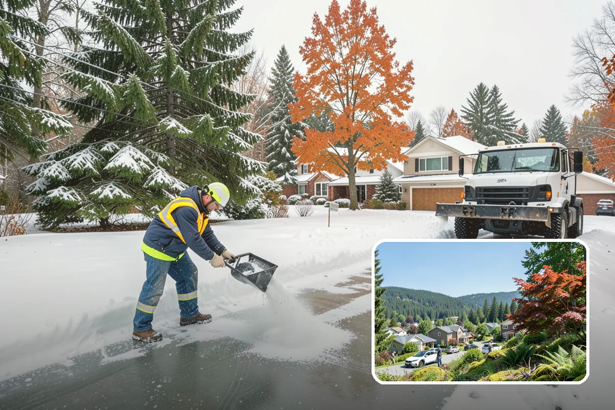 Freezing Rain Response in Index, Snohomish County, WA - Pre-treatment that stops the glaze from bonding before drizzle even falls