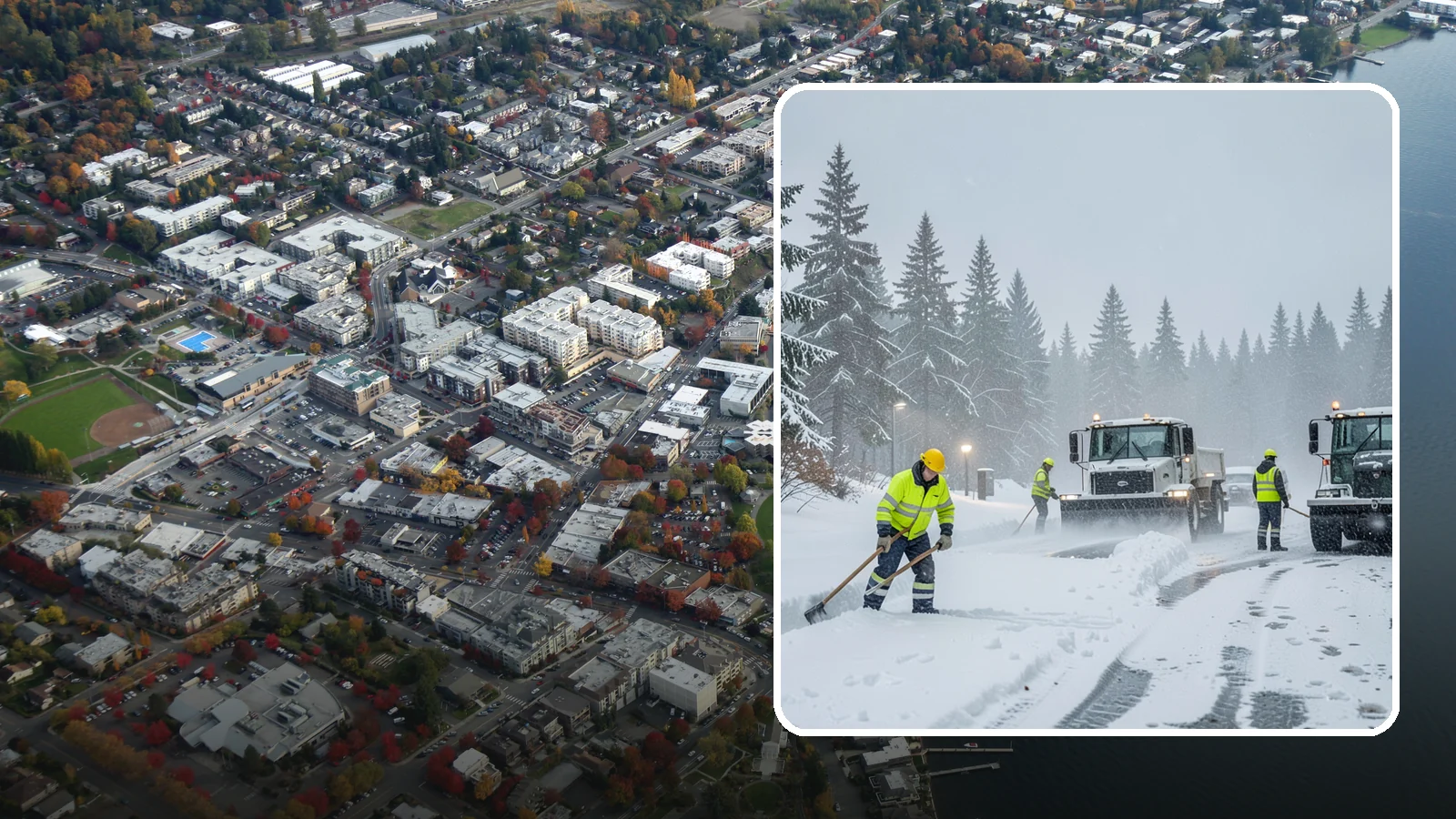 Freezing Rain Response in Kirkland, King County, WA - When freezing rain turns every surface to invisible glass, we treat your property before the first fall happens.