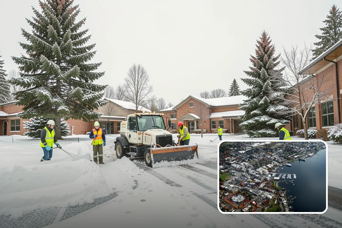Freezing Rain Response in Kirkland, King County, WA - Pre-treatment that stops the glaze from bonding before drizzle even falls