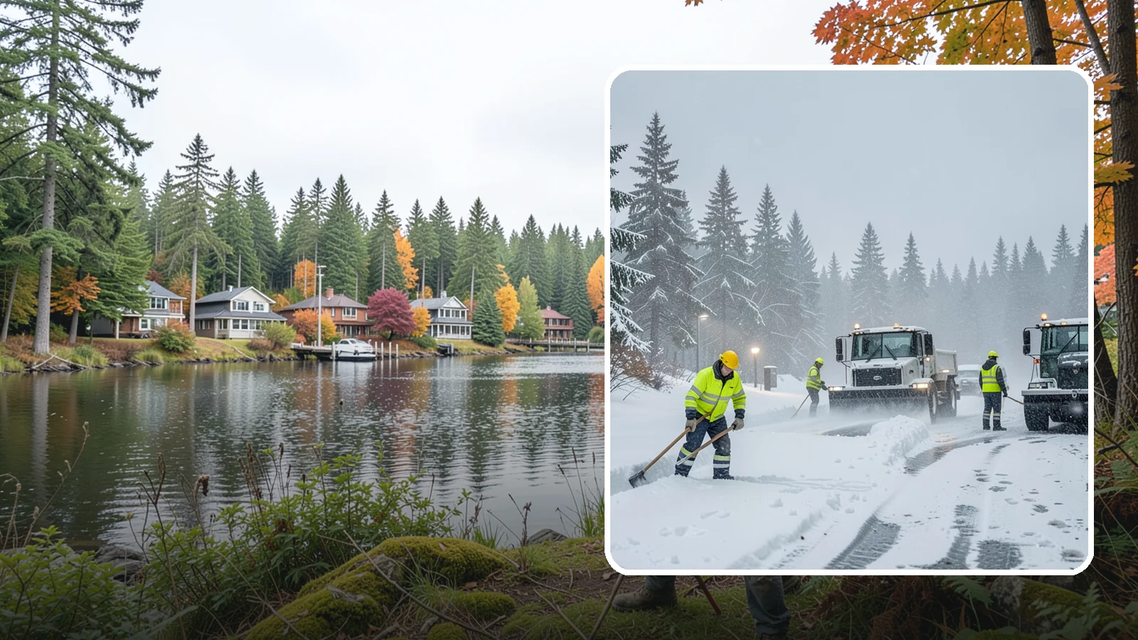 Freezing Rain Response in La Conner, Skagit County, WA - When freezing rain turns every surface to invisible glass, we treat your property before the first fall happens.
