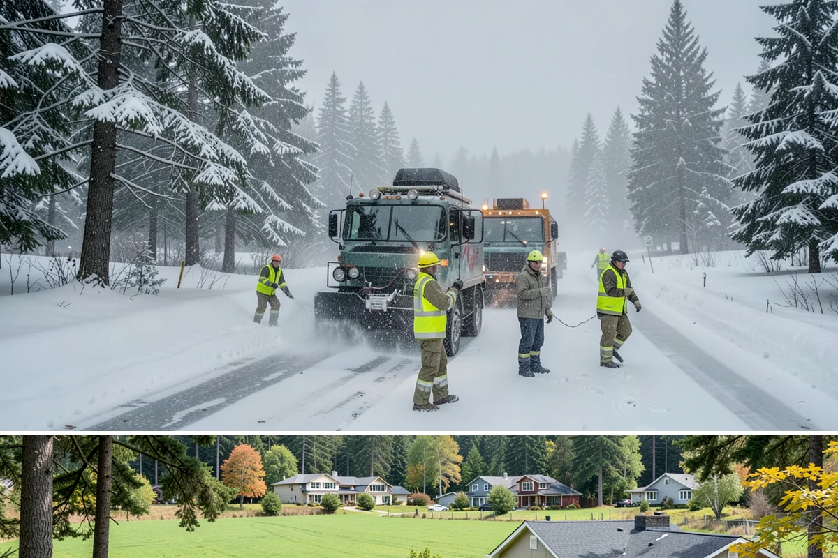 Freezing Rain Response in Lyman, Skagit County, WA - Freezing rain events peak from December through early February when shallow cold air pools in the Puget Sound basin beneath...