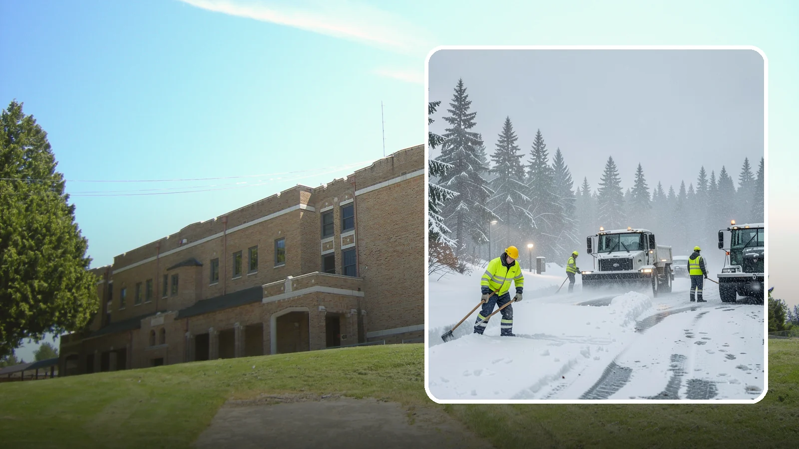Freezing Rain Response in Maple Valley, King County, WA - When freezing rain turns every surface to invisible glass, we treat your property before the first fall happens.